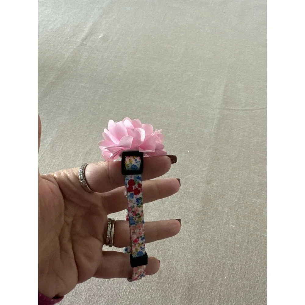 Pink Floral Kitten‎ Collar Break Away 9